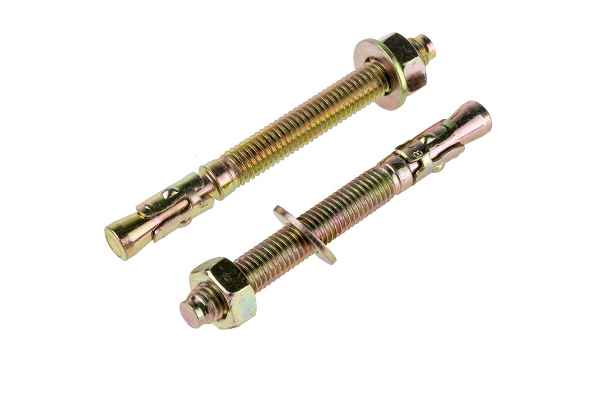 RS PRO Carbon Steel Anchor Bolt M8 X 80mm 8mm Fixing Hole RS rs-pro-carbon-steel-anchor-bolt-m8-x-80mm-8mm-fixing-hole-rs