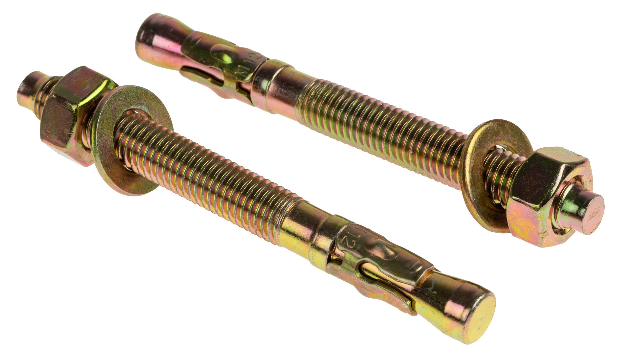 RS PRO Carbon Steel Anchor Bolt M12 X 120mm 12mm Fixing Hole RS