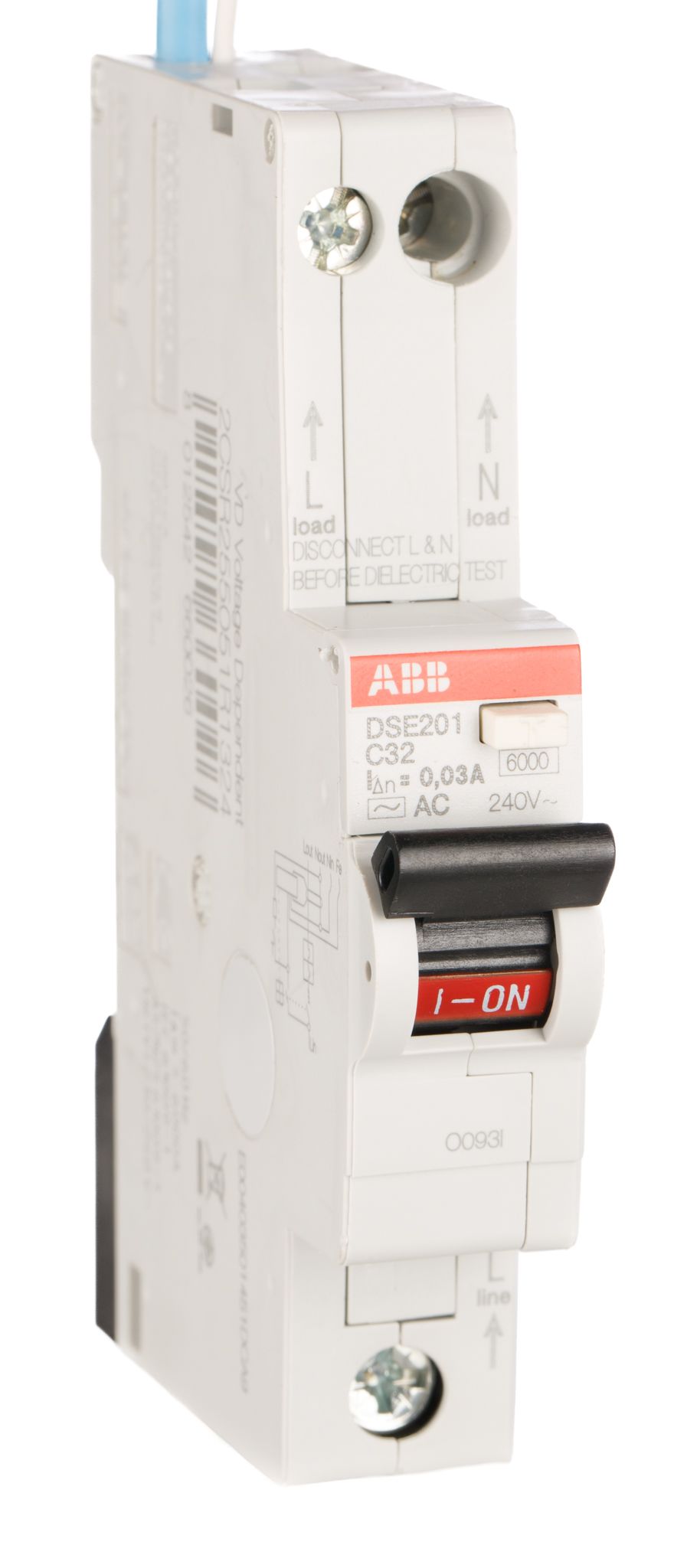 2CSR255051R1324 DSE201 C32 AC30 - N Blue | ABB Type C RCBO - 1P+N, 32A ...