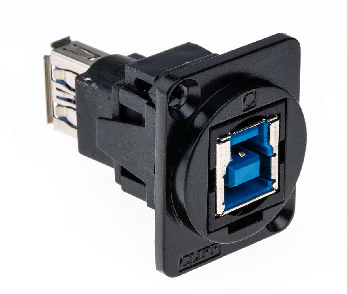 RS PRO Straight, Panel Mount, Socket to Socket Type B to A 3.0 USB Connector