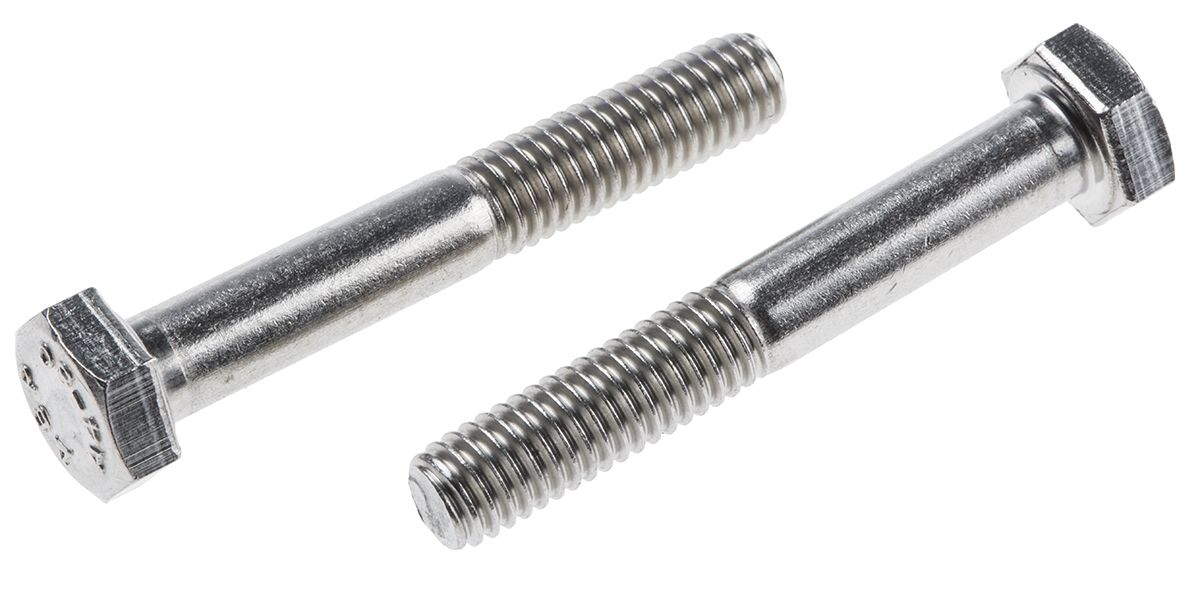 Stainless Steel, Hex Bolt, M6 x 40mm