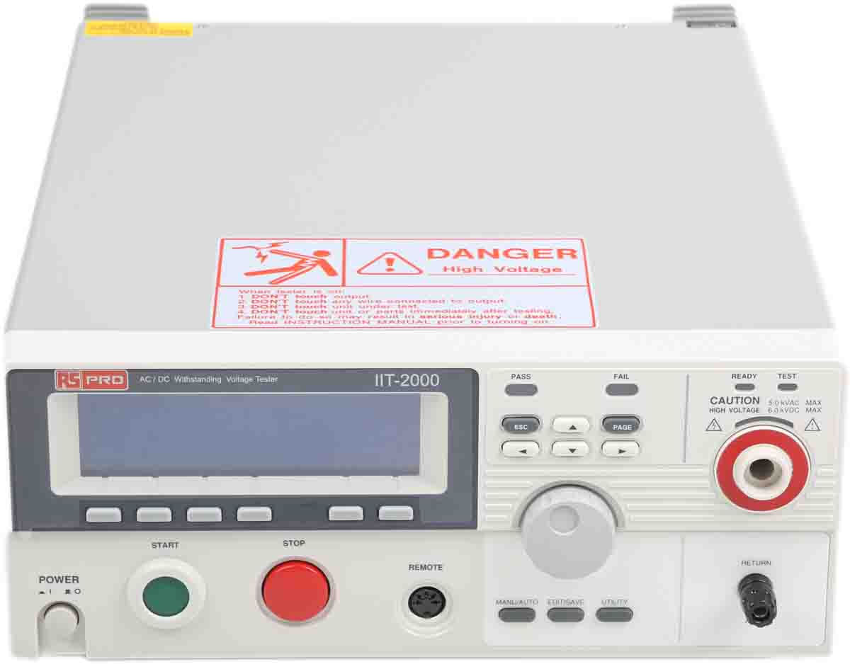 RS PRO IIT2000, Dielectric Strength Tester, 1000V, 9.5GΩ