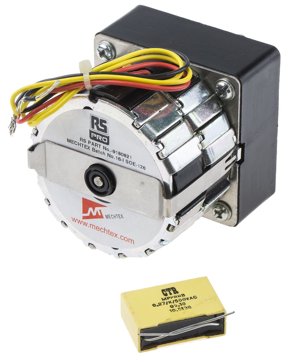 RS PRO Reversible Synchronous Geared AC Geared Motor, 9.5 W, 1 Phase ...