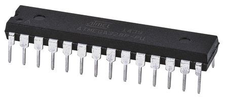 Microchip ATMEGA328P-PU, 8bit AVR CPU Microcontroller, ATmega, 20MHz, 32 kB Flash, 28-Pin PDIP