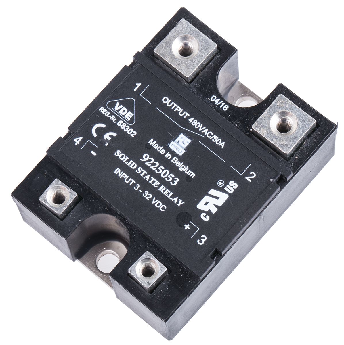 RS PRO Panel Mount Solid State Relay, 50 A rms Max. Load, 480 V ac Max. Load, 32 V dc Max. Control