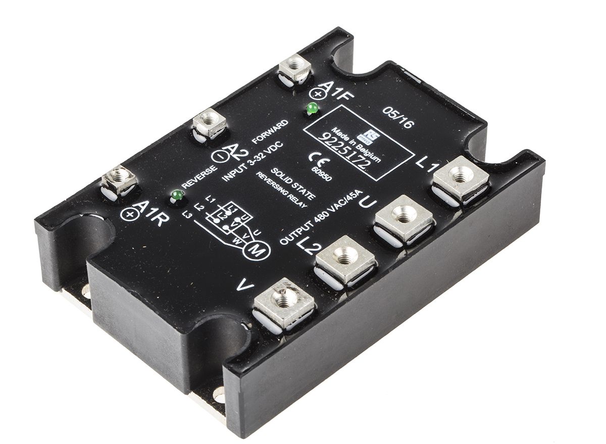 RS PRO Panel Mount Solid State Relay, 45 A rms Max. Load, 480 V ac Max