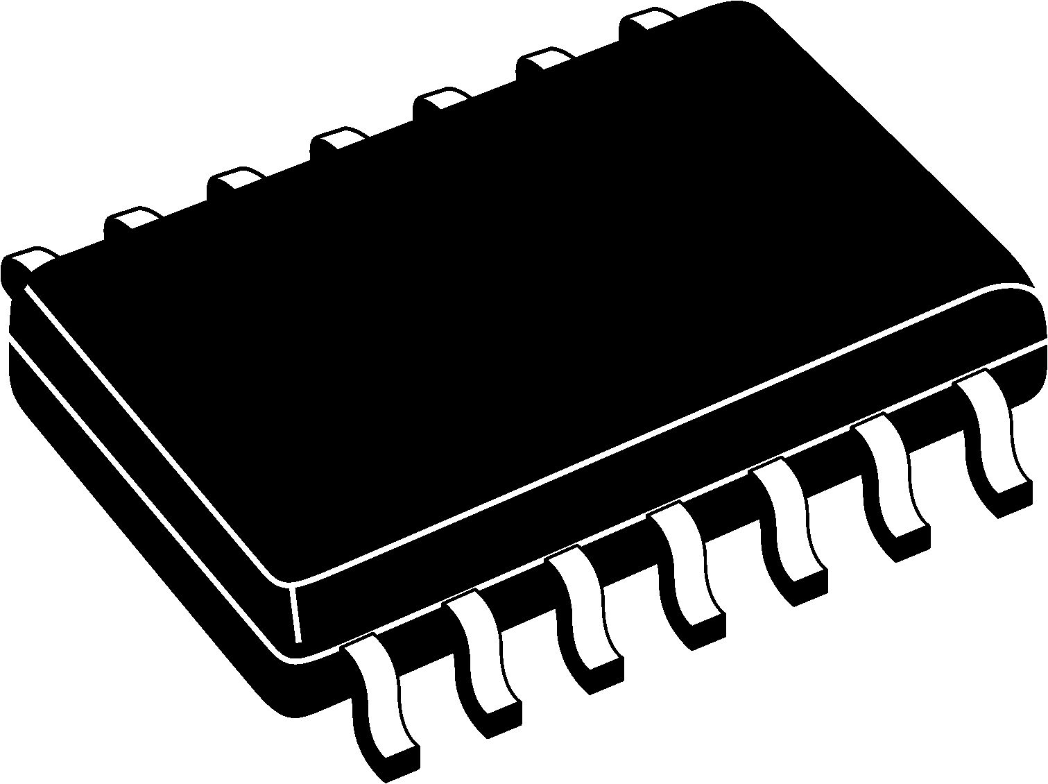 onsemi MM74HC00MX, Quad 2-Input NAND Logic Gate, 14-Pin SOIC