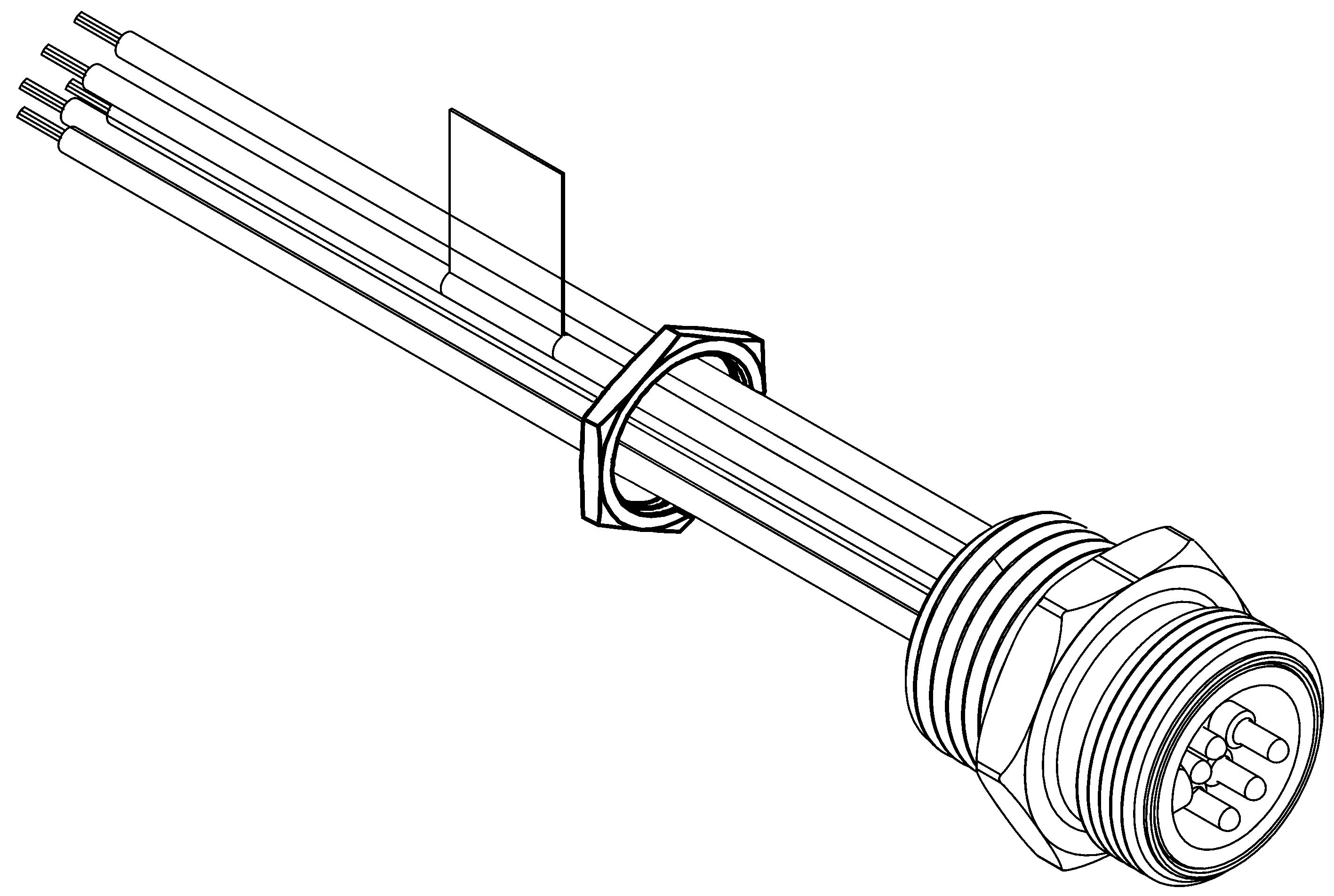 Molex, 1R 6 Pole Miniature Din Socket IP68, Threaded, Female, Panel Mount