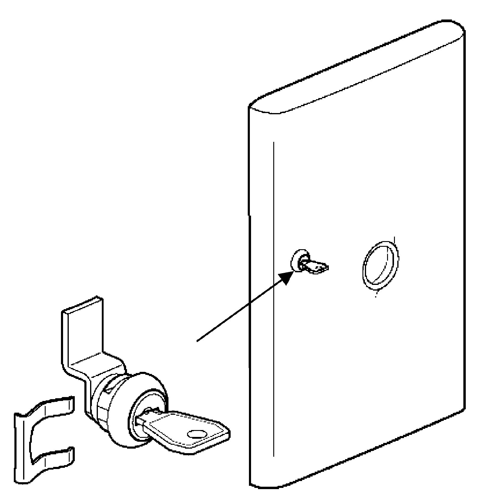 Legrand Key Lock for use with DRIVIA cabinets