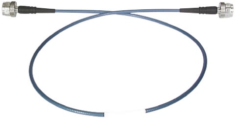 Câble coaxial Huber+Suhner, Type N, / Type N, 1.219m, Avec connecteur, Bleu