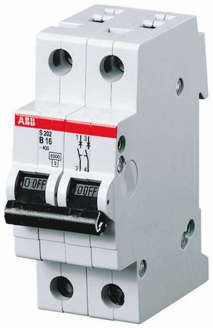 2CDS272001R0021 S202M-D2 | ABB System Pro M Compact S200M MCB, 2P Poles ...