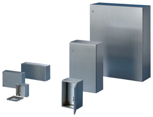 Rittal KEL Series 304 Stainless Steel Wall Box, IP66, ATEX, IECEx, 200 mm x 200 mm x 80mm