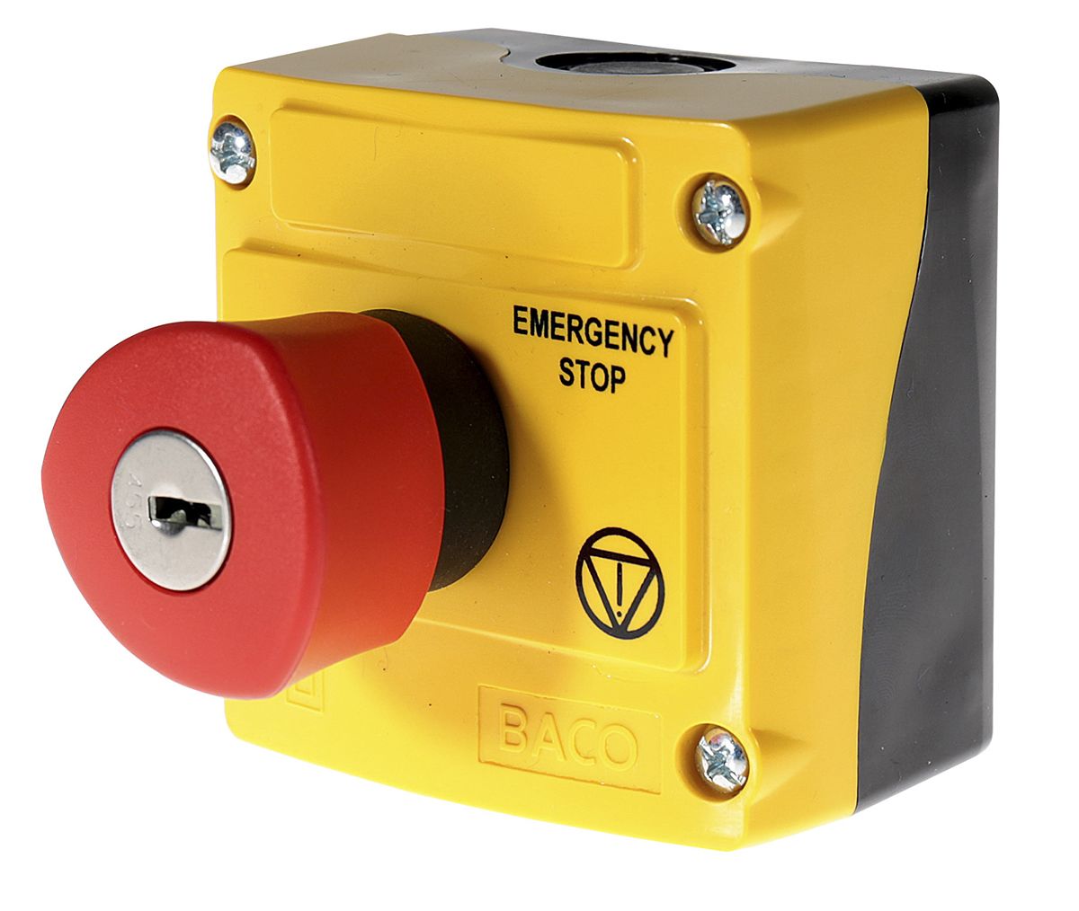 BACO LBX1 Series Emergency Stop Push Button, Surface Mount, 2NC