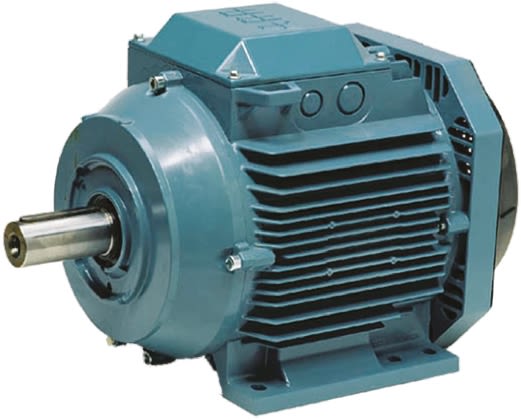 ABB 3GAA Reversible Induction AC Motor, 0.37 kW, IE2, 3 Phase, 4 Pole, 415 V, Foot Mount Mounting