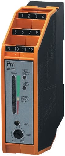 ifm electronic DIN Rail Mount Flow Controller, Relay Output, 90 → 240 V ac