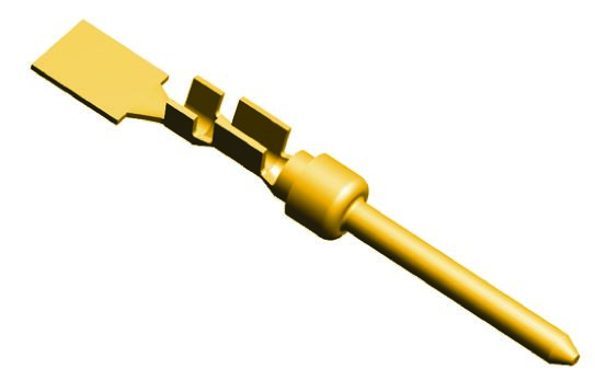 TE Connectivity, AMPLIMITE HDP-20 size 20 Male Crimp D-sub Connector Contact, Gold over Nickel Signal, 24 → 20