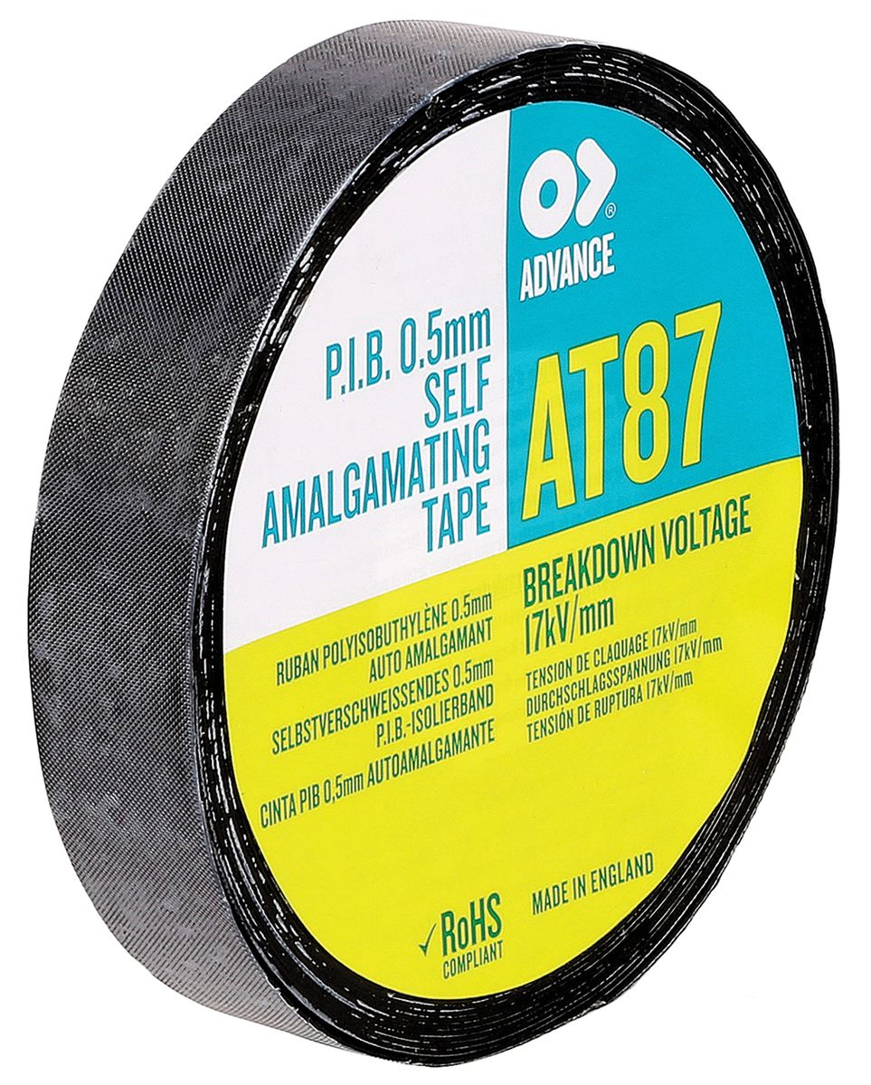 Advance Tapes, Selvvulkaniserende tape 8500V, 10m, Bredde: 50mm, Sort Farve