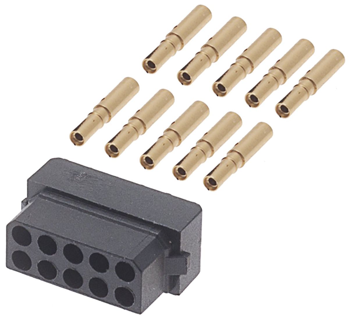 Datamate Connector Kit Containing 10 way DIL Female Shell, Crimps