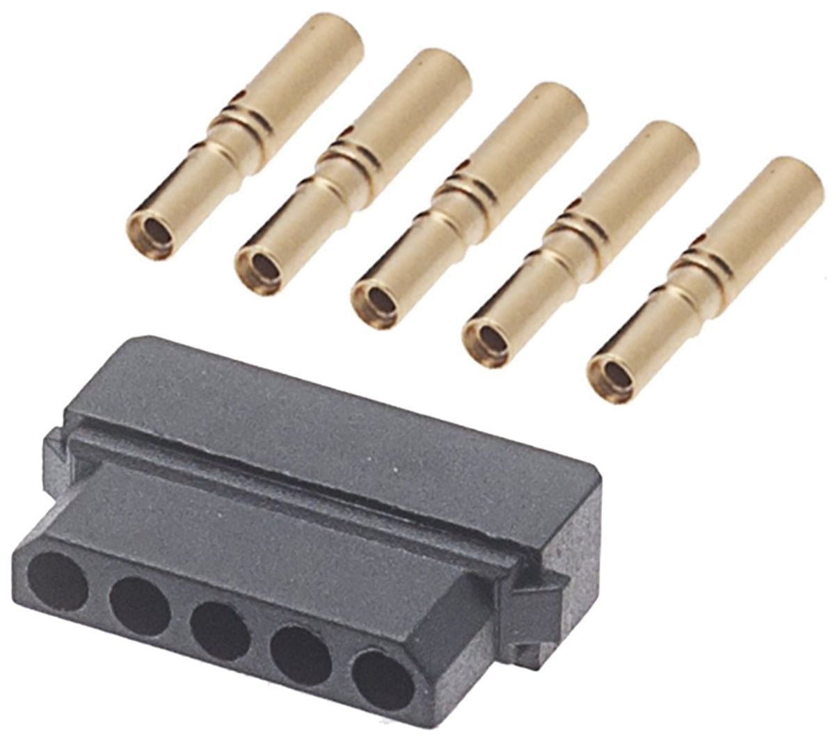Datamate Connector Kit Containing 5 way SIL Female Shell, Crimps