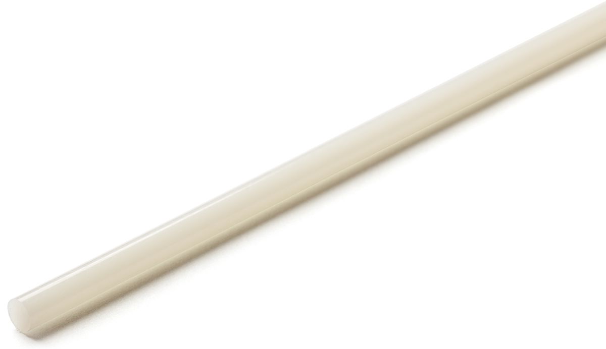 RS PRO White Nylon Rod, 1m x 12mm Diameter