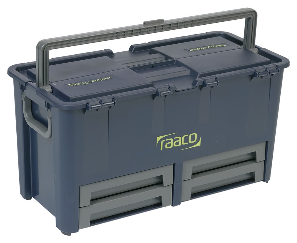 Raaco 4 drawers  Plastic Tool Box, 620 x 320 x 620mm
