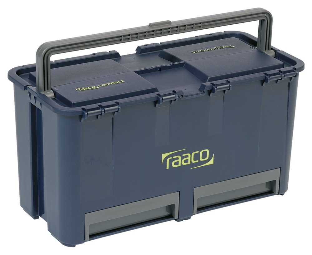 Raaco Compact 27 2 drawers  Plastic Tool Box, 425 x 250 x 425mm