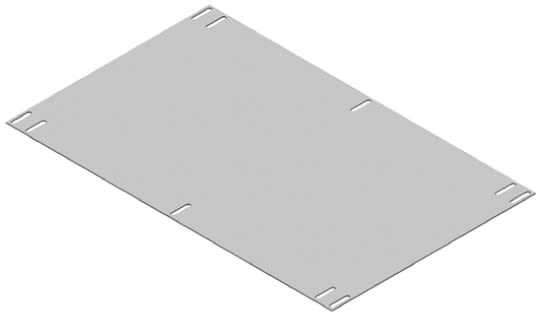 CAMDENBOSS Steel Mounting Plate for Use with 110 Instrument Case, 210 x 336.5 x 1mm