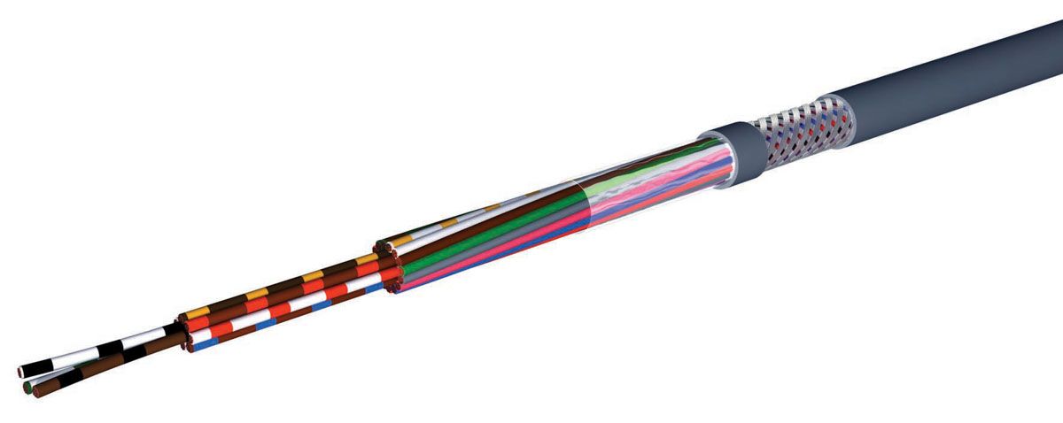 Câble de commande Blindé CAE Groupe HIFLEX-CY 300 V, 3 x 1 mm², 16 AWG, gaine PVC Gris, , 50m