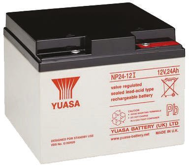 Yuasa 12V M5 Sealed Lead Acid Battery, 24Ah