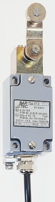 Wyłącznik krańcowy typ Trzpień Bartec NO/NC Działanie natychmiastowe 7A 400V IP66