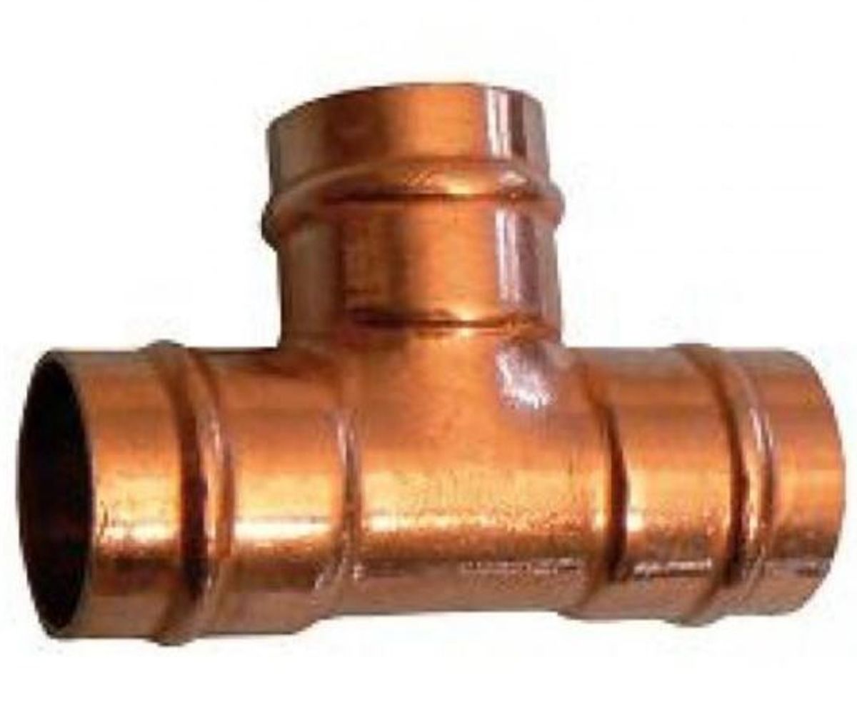 Copper Pipe Fitting, Solder Equal Tee for 15 x 15 x 15mm pipe
