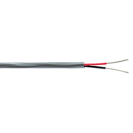 Belden Instrumentkabel 2-leder, Krom, Polyvinylklorid (PVC) kappe Parsnoet kabel, UD: 4.57mm, PVC Isolation, 0,5 mm² CSA