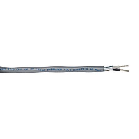 Belden 2 Pair Screened Twisted Pair Twisted Pair Multipair Industrial Cable, 0.33 mm², 22 AWG, 304m, Chrome Sheath