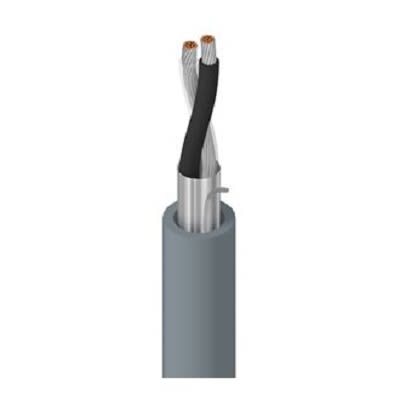 Belden 2 Core Line level Low Voltage signal Cable, 0.35 mm² CSA, 4.45mm od, 152m, Chrome