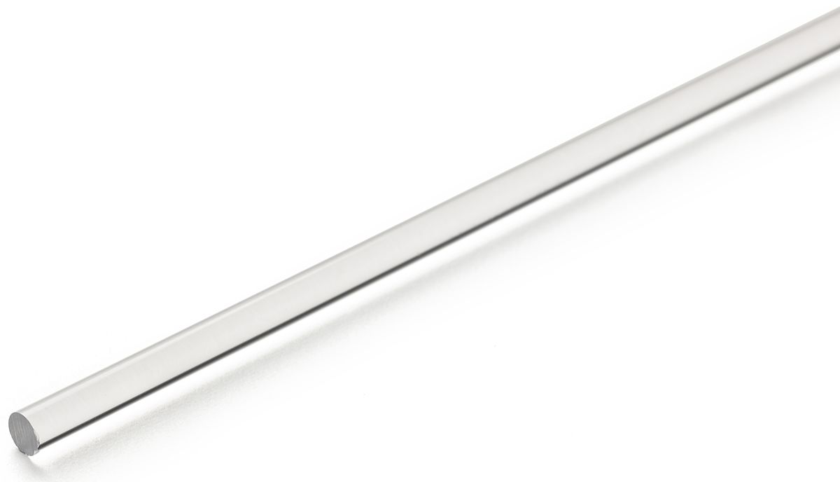 RS PRO Clear Acrylic Rod, 1m x 30mm Diameter