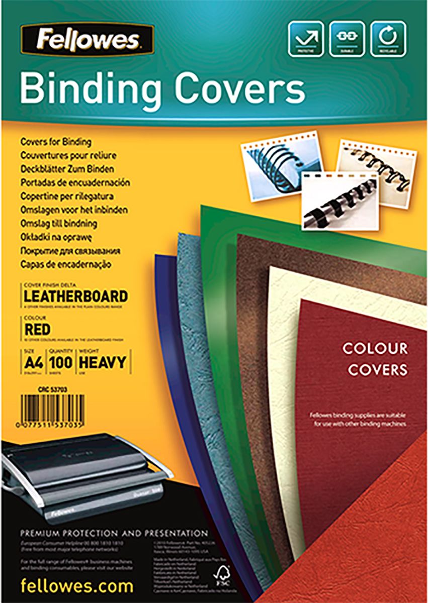 Fellowes Red A4 Binding Cover