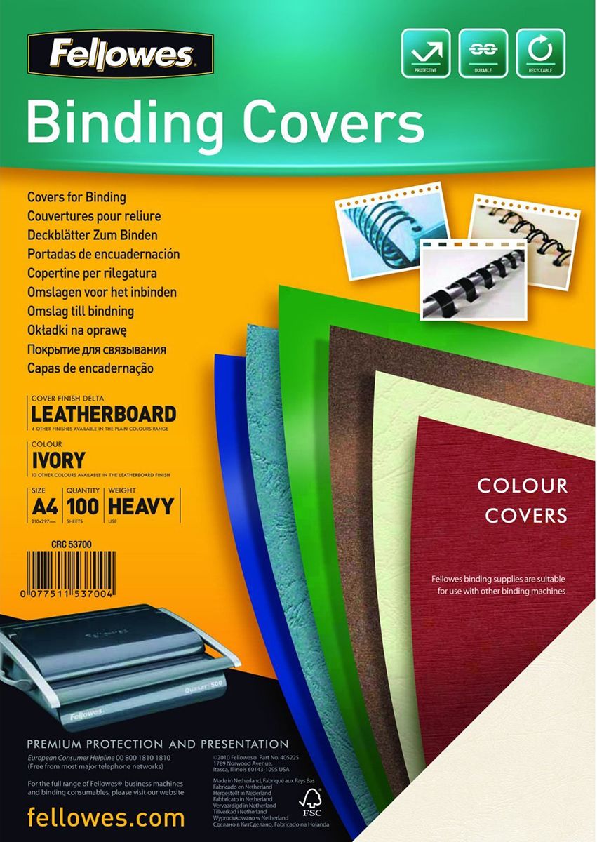 Fellowes Ivory A4 Binding Cover