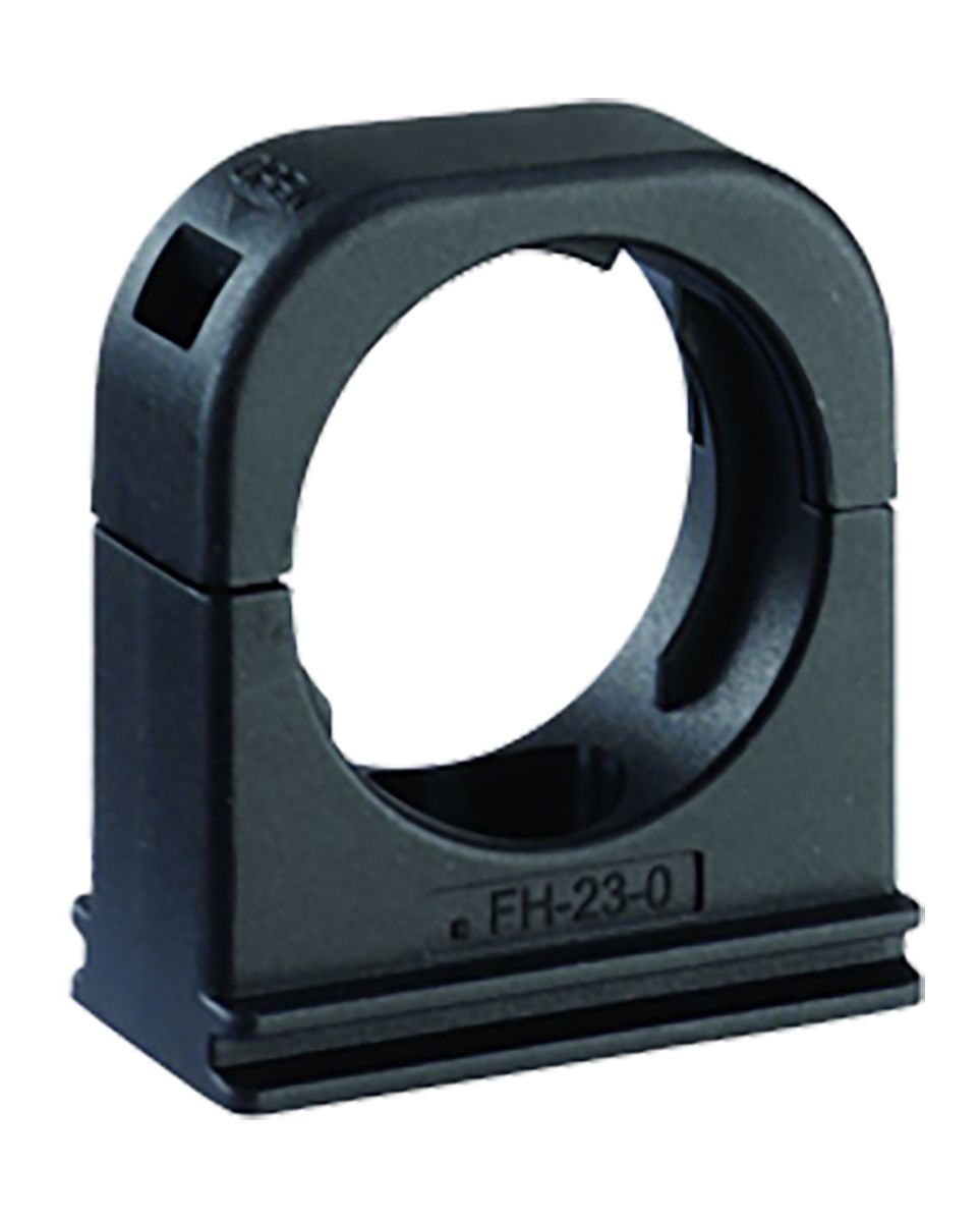 Racor para conducto Kopex, Pinza de sujeción de tubo de Nylon 12 Negro, tamaño nom. 50mm, IP68