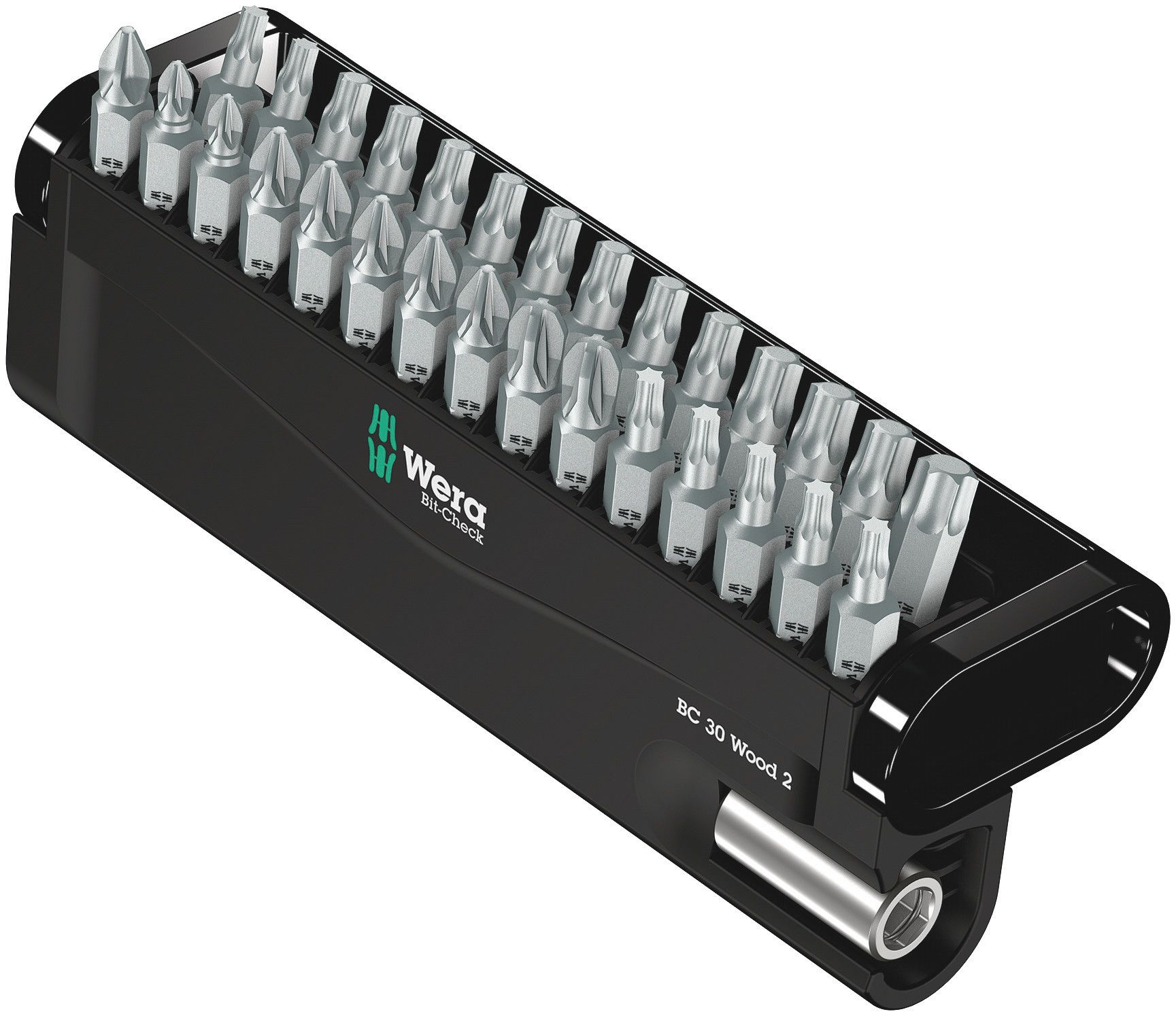 057432 Wera Impact Bit Set 30 Pieces, Hexagon, Phillips, Pozidriv