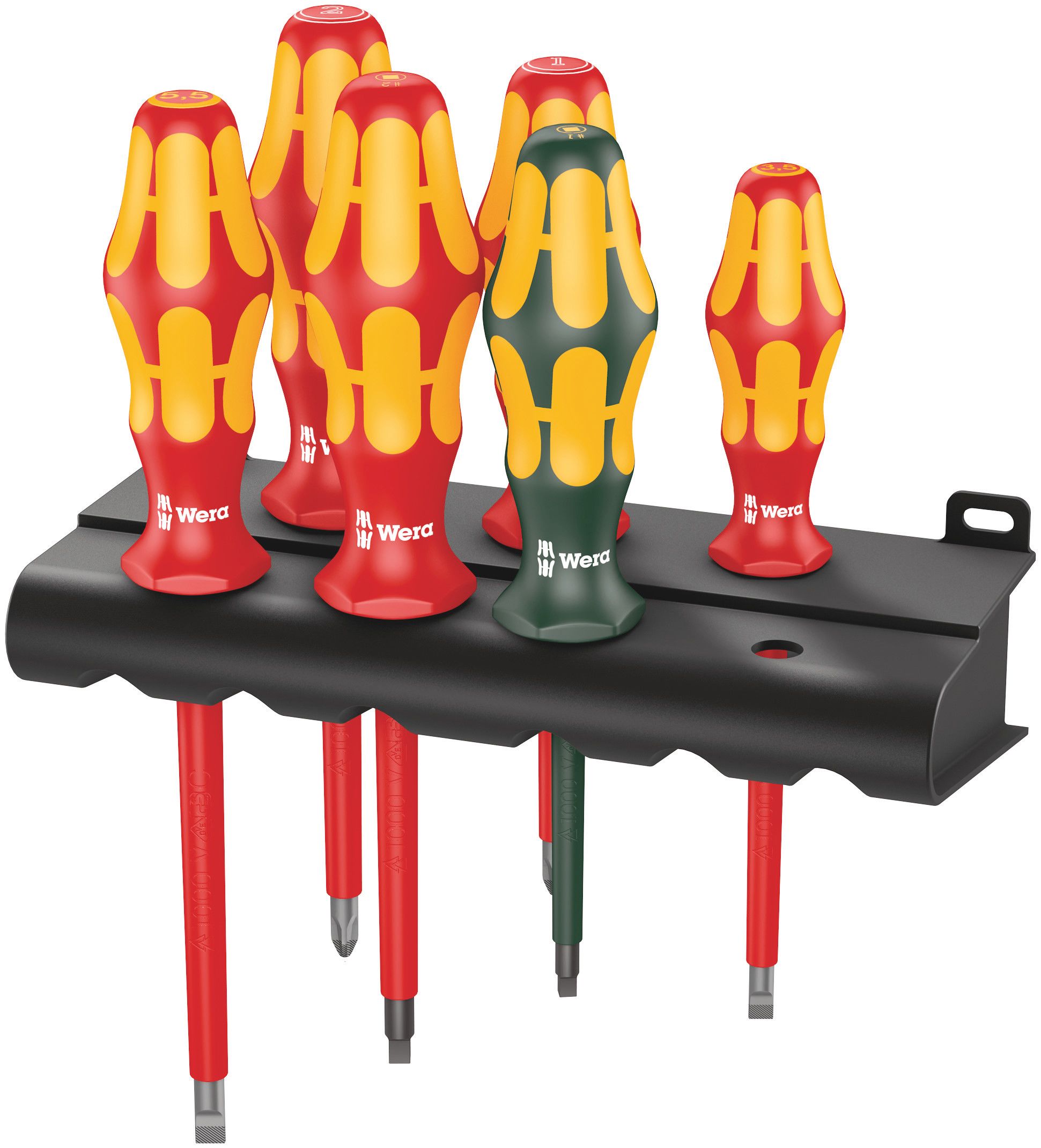 5347777001 Wera Vde Phillips Slotted Square Socket Screwdriver Set