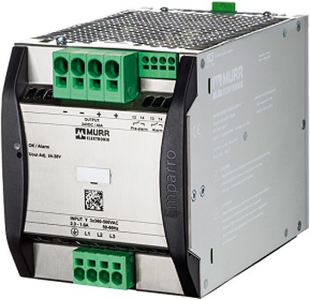 Murrelektronik Limited EMPARRO Switch Mode DIN Rail Power Supply 400V ac Input, 24V dc Output, 40A 960W