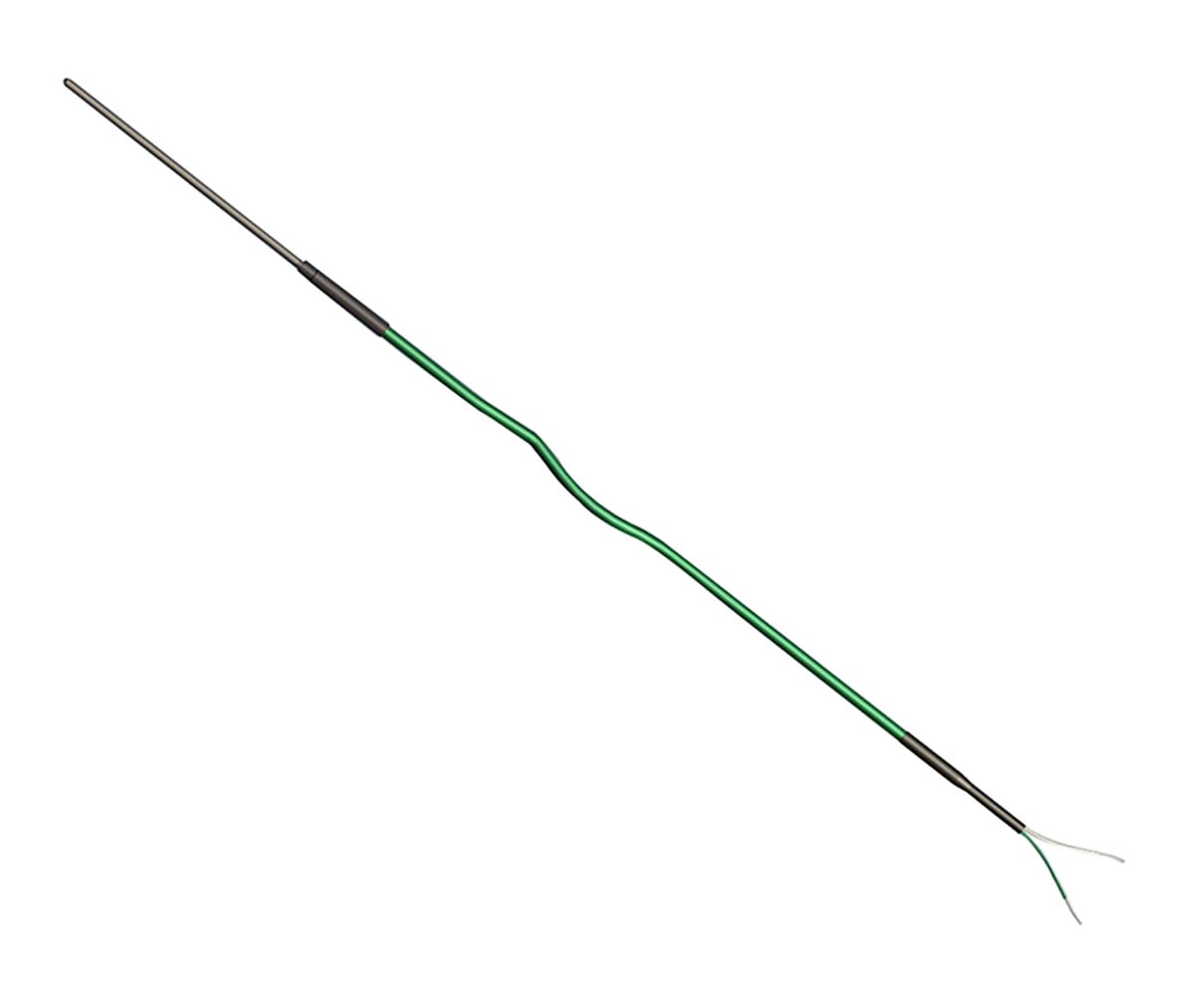 Termopar tipo K Correge, Ø sonda 3mm x 1m, temp. máx +1200°C, cable de 2m, conexión Cable