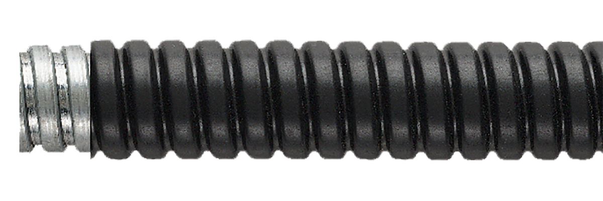 Conducto flexible Flexicon LFHU de Acero Negro, long. 10m, Ø 25mm, IP54