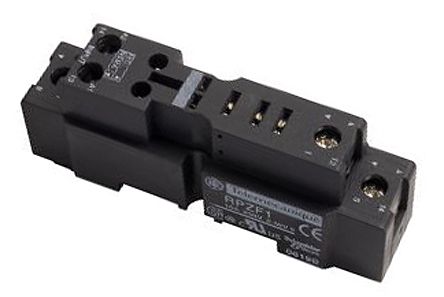 Schneider Electric Relay Socket for use with Plug-In Relay RPM (1CO) Series 5 Pin, DIN Rail, 250V