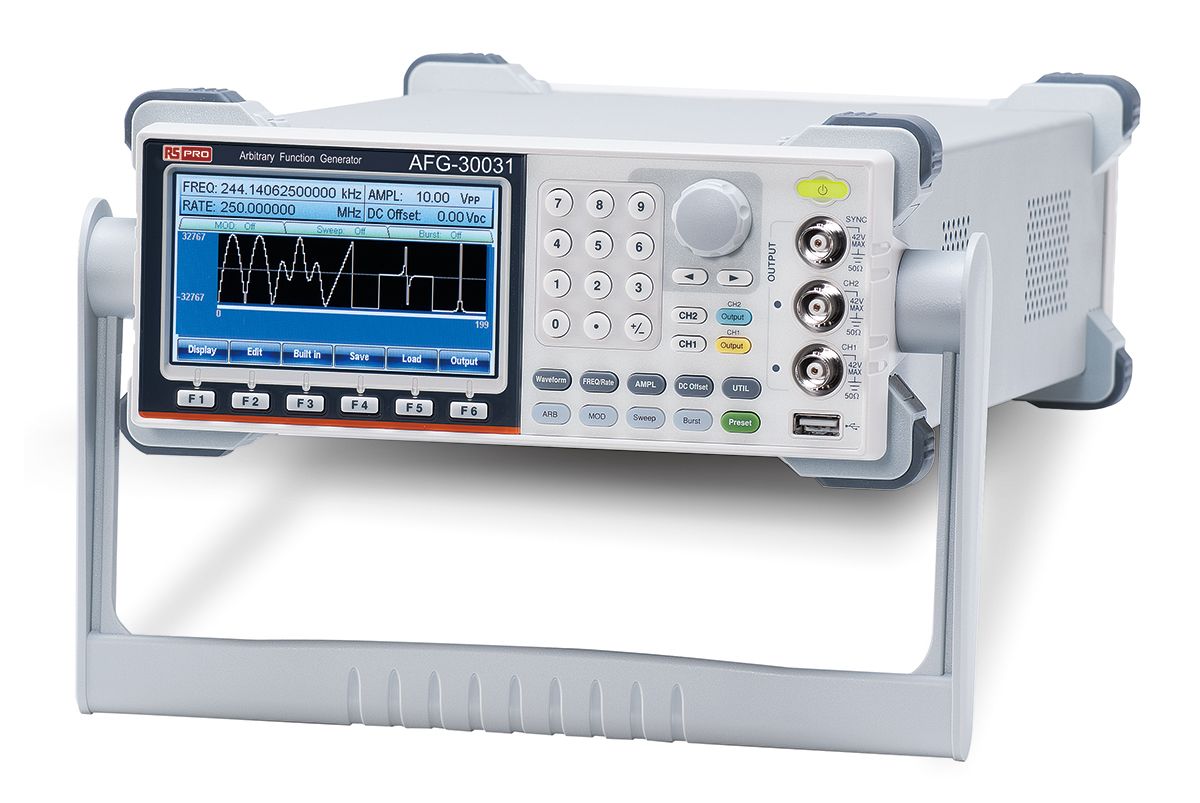 RS PRO AFG3051 Function Generator, 50MHz Max, FM Modulation RS