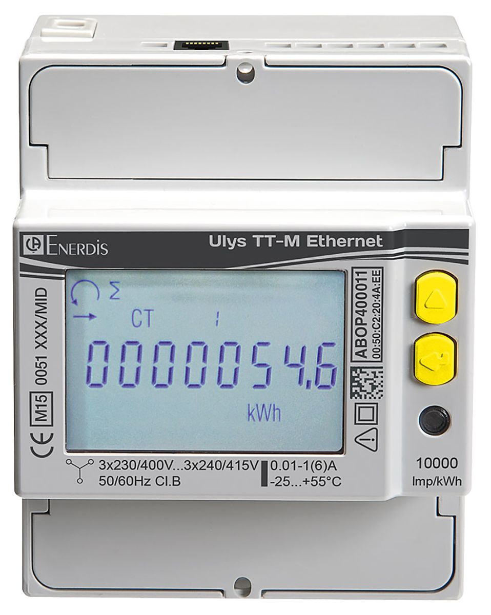 Medidor de energía Chauvin Arnoux Energy serie ULYS, display LCD, con 8 dígitos, 3 fases