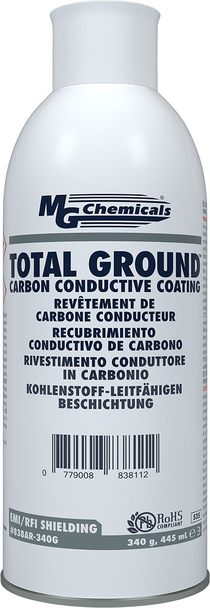 MG Chemicals Black Acrylic Aerosol Conductive Lacquer Electric Guitars, Electronic Instruments, Metal Detectors,