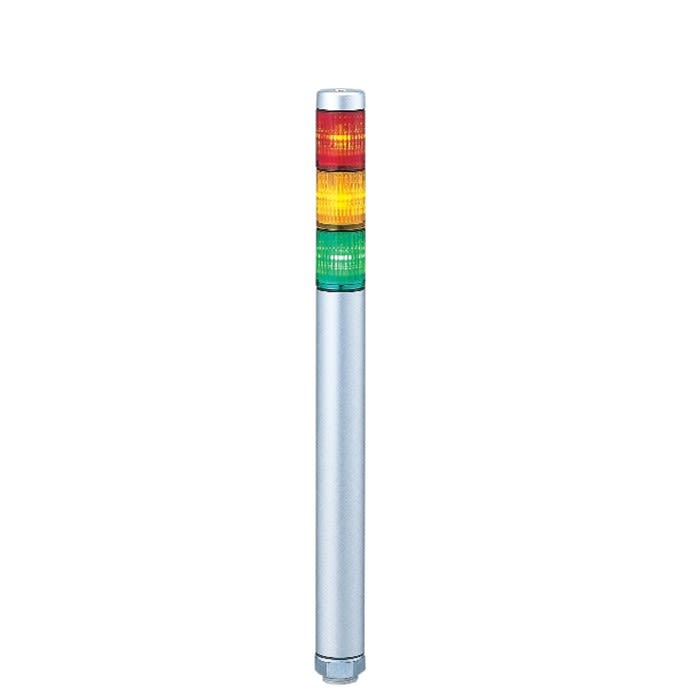 Torretta di segnalazione Patlite, 24 V ca/cc, LED, 3 elementi, lenti A colori