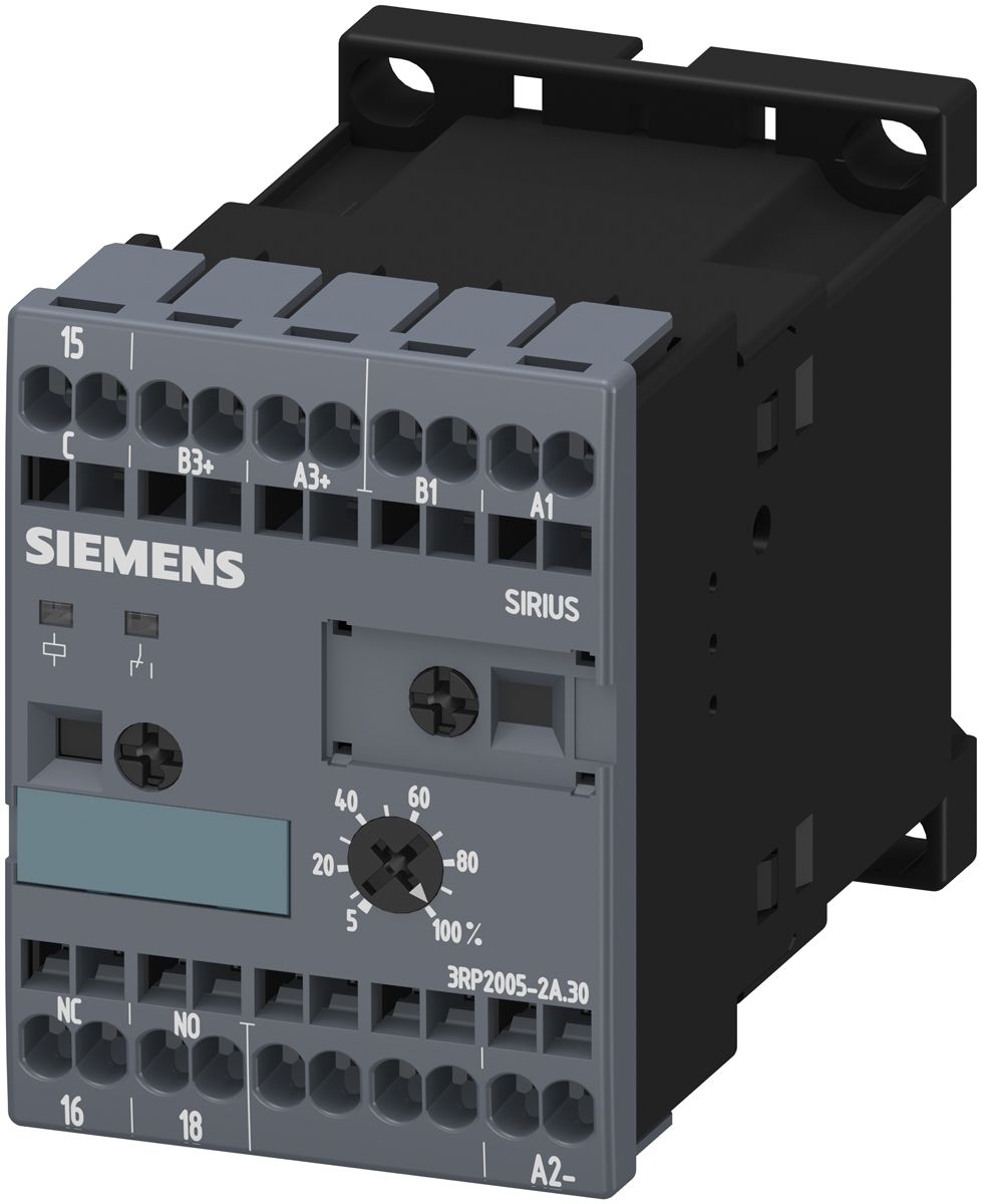Siemens DIN Rail Multi Function Timer Relay, 24V ac/dc, SPDT, 0.05 s → 100h