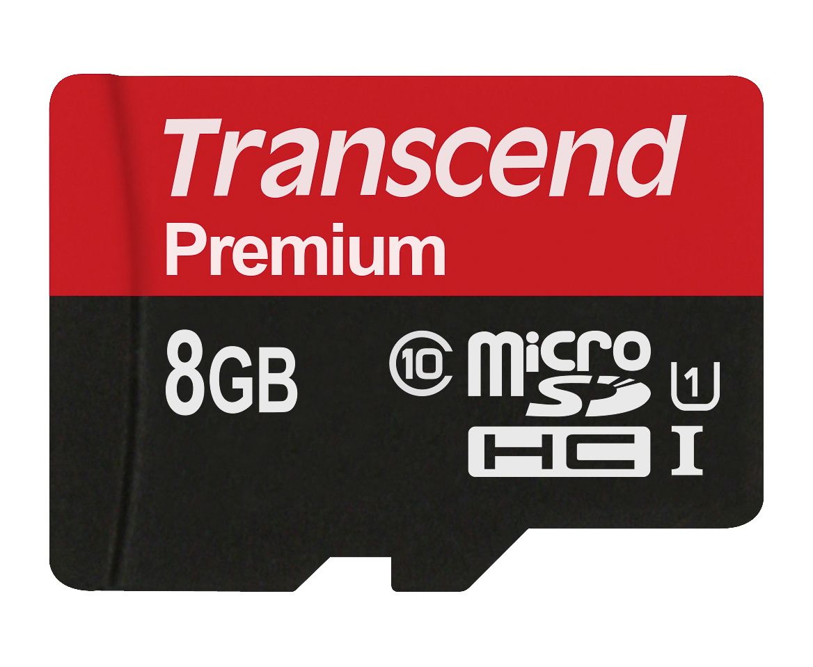 Transcend 8 GB MicroSDHC Micro SD Card, Class 10, UHS-1 U1